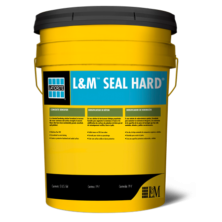 One yellow pail of SEAL HARD concrete densifier